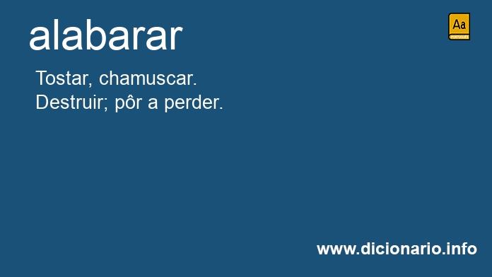 Significado de alabarar