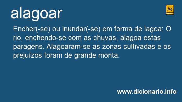 Significado de alagoando