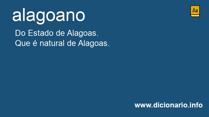 Significado de alagoanos