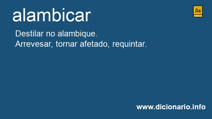 Significado de alambiquemos