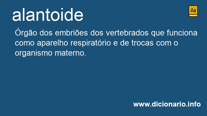 Significado de alantoide