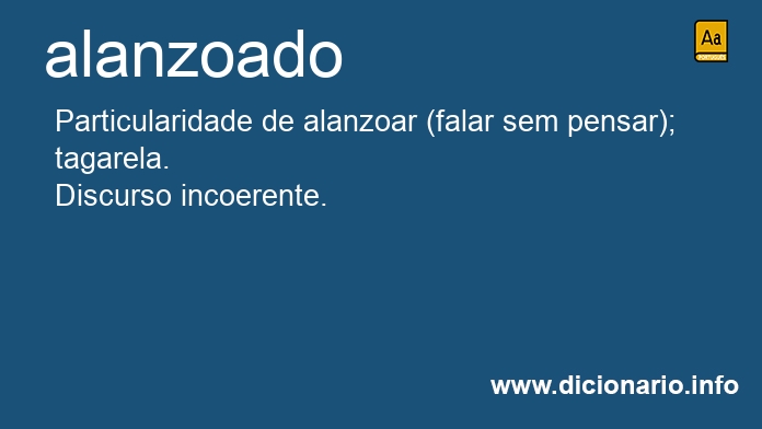 Significado de alanzoado