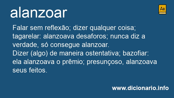 Significado de alanzoando