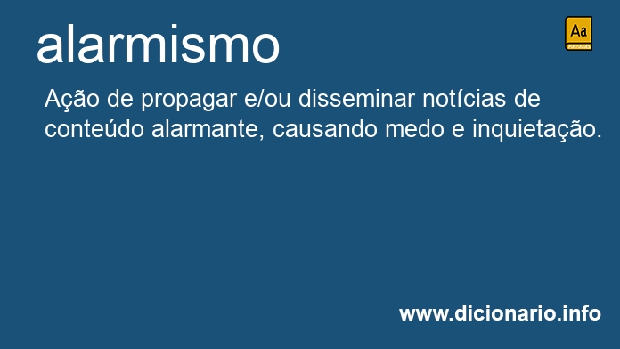 Significado de alarmismo