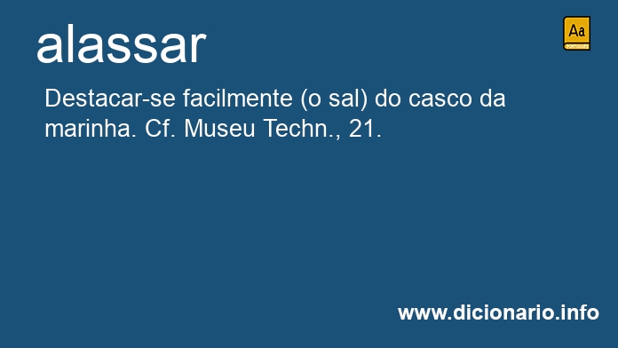 Significado de alassar