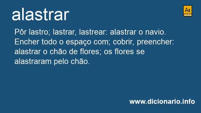 Significado de alastrasses