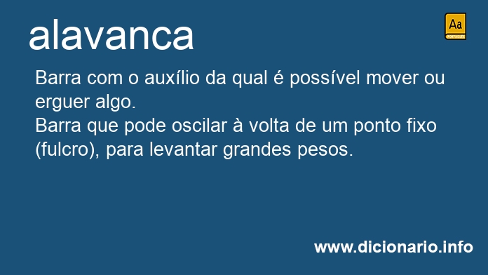 Significado de alavanca