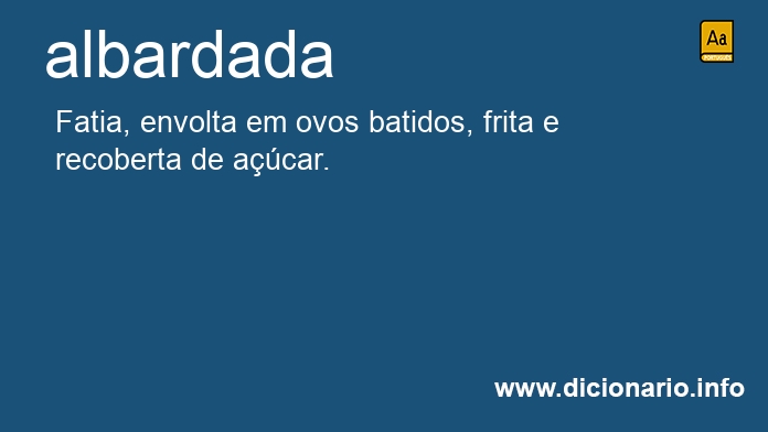Significado de albardadas