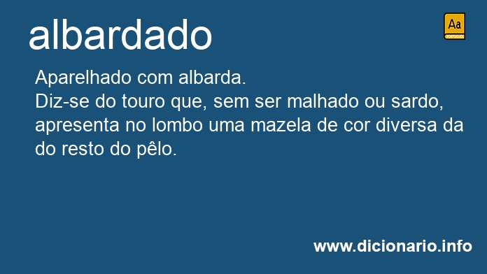 Significado de albardado