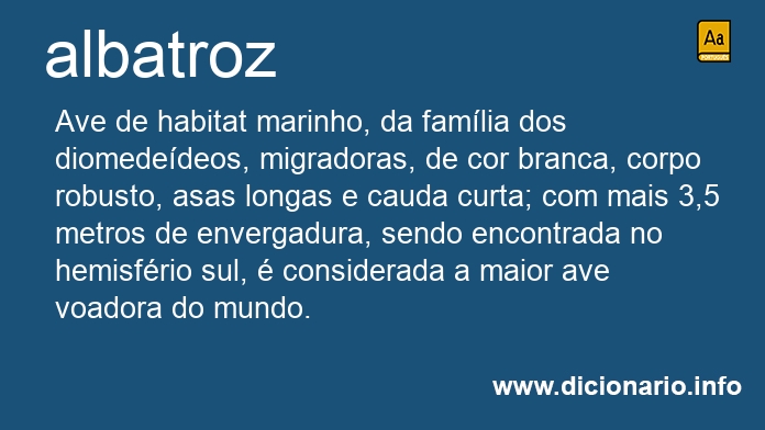 Significado de albatrozes