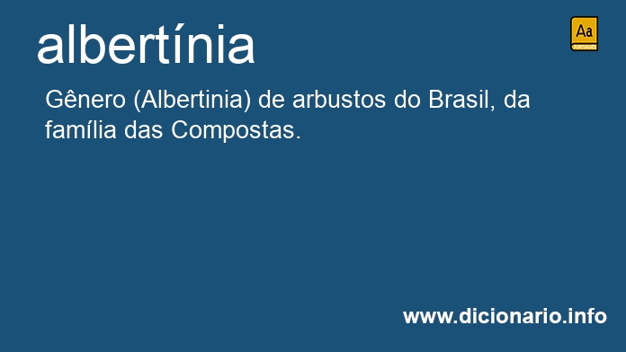 Significado de albertnia