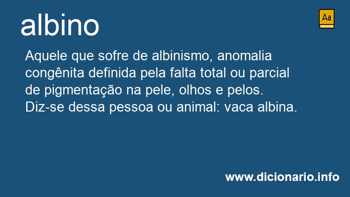 Significado de albino