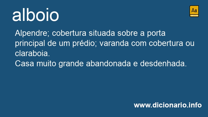Significado de alboio