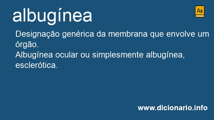 Significado de albugnea