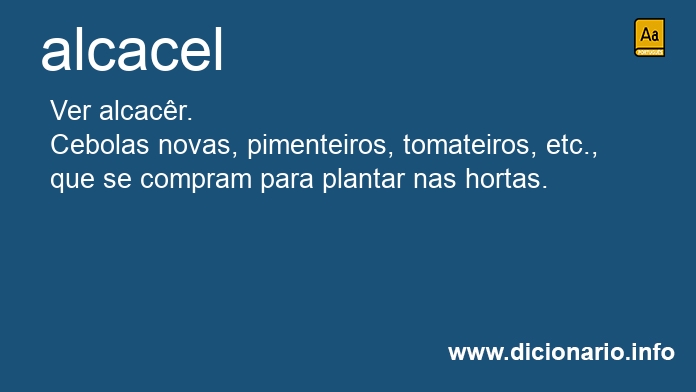 Significado de alcacel