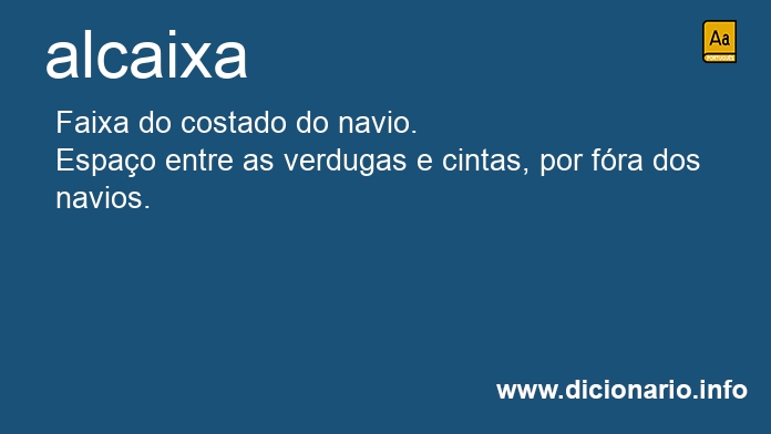 Significado de alcaixa