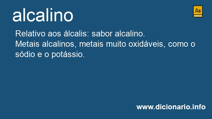 Significado de alcalino