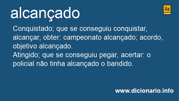 Significado de alcanada