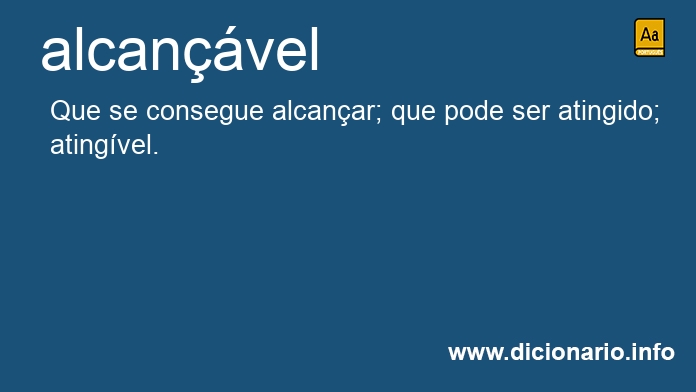 Significado de alcanvel