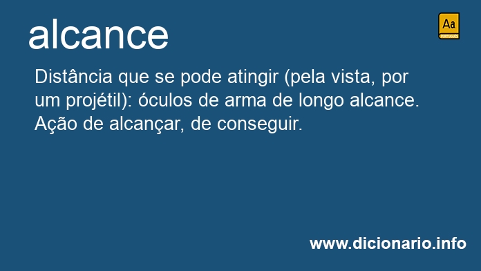 Significado de alcance