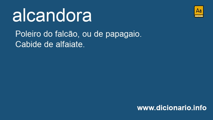 Significado de alcandora