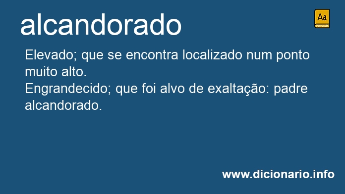Significado de alcandorado