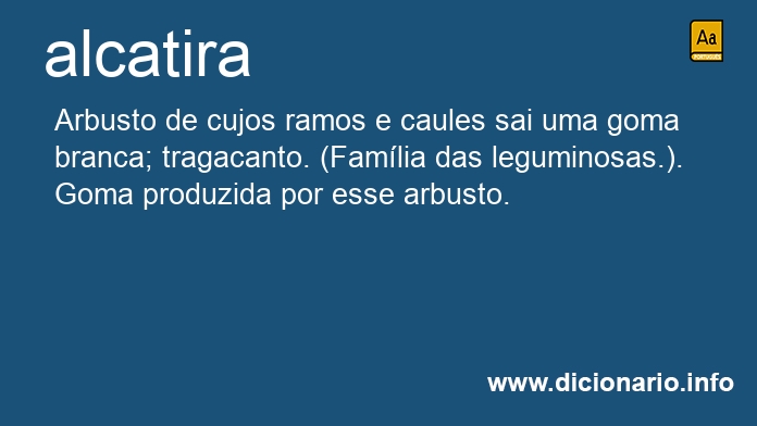 Significado de alcatira