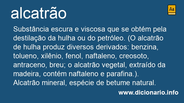 Significado de alcatro