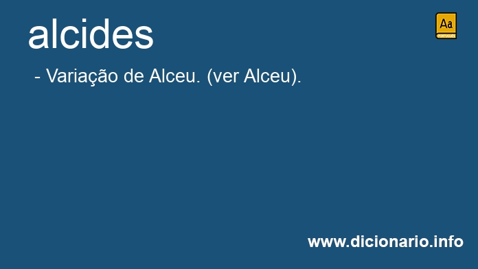 Significado de alcides