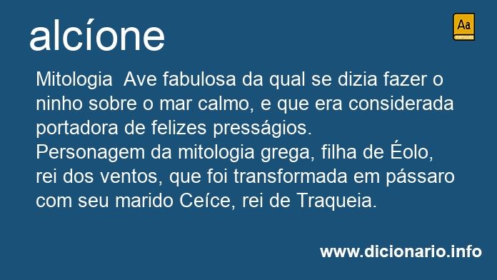 Significado de alcone