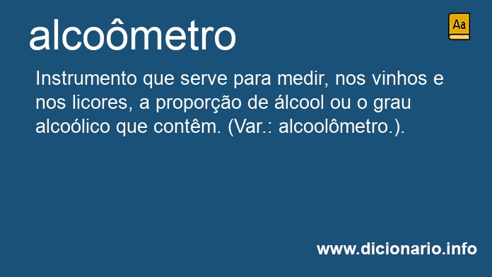 Significado de alcometro