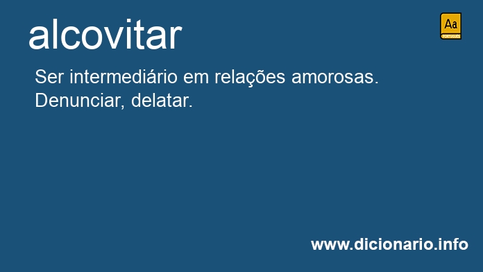 Significado de alcovitar