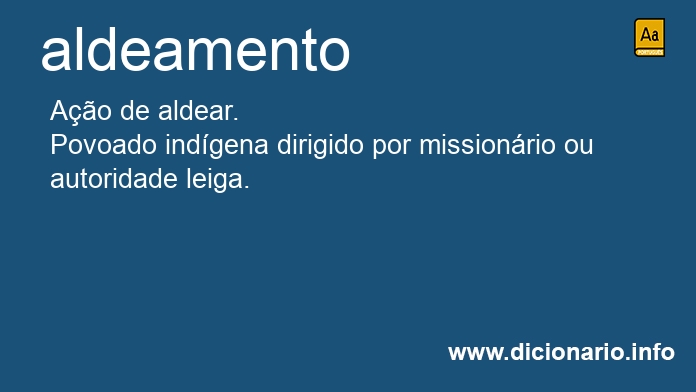 Significado de aldeamentos