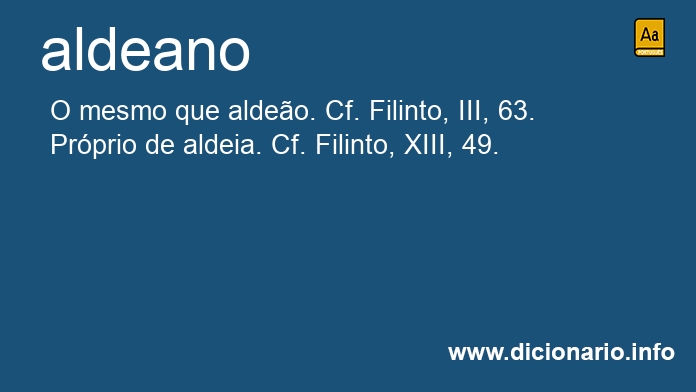 Significado de aldeano