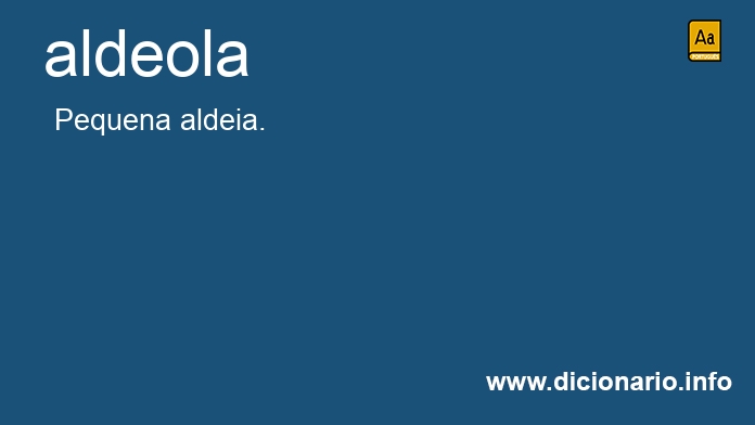 Significado de aldeola