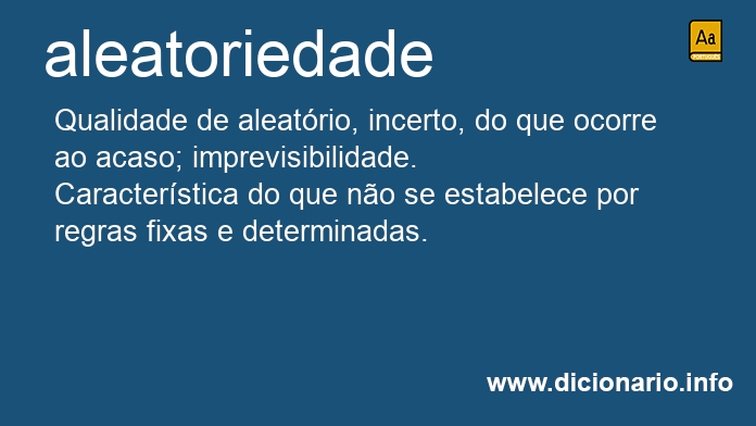 Significado de aleatoriedade