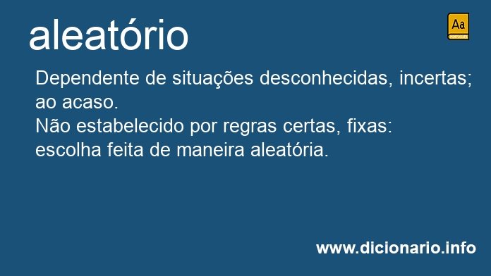 Significado de aleatrios