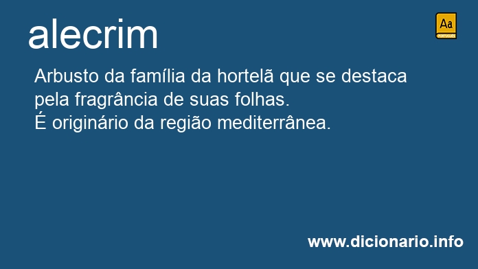 Significado de alecrim