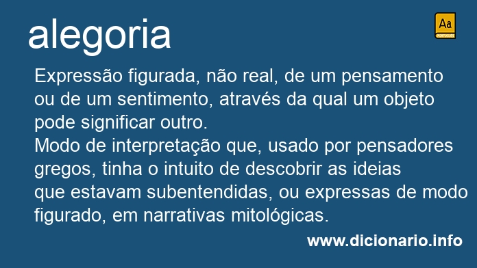 Significado de alegorias