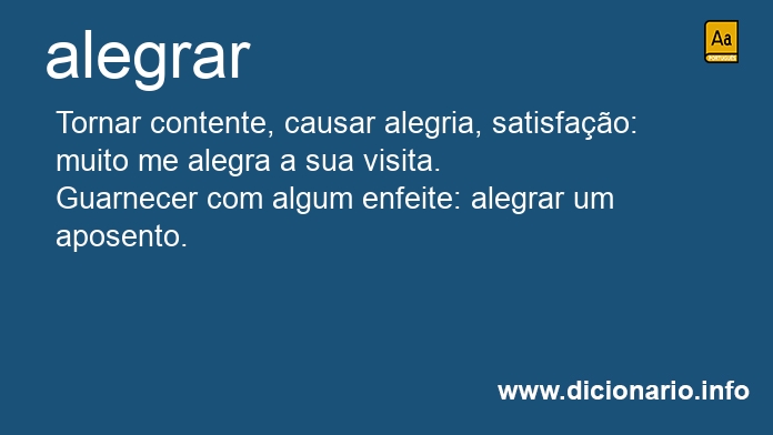 Significado de alegrai