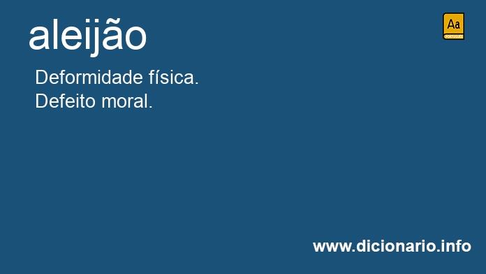 Significado de aleijo
