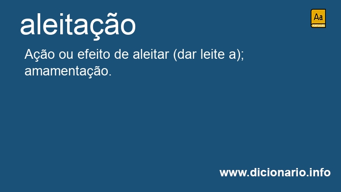 Significado de aleitao