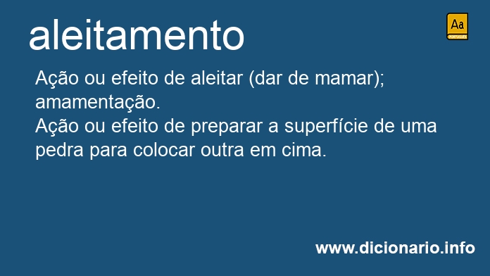Significado de aleitamentos