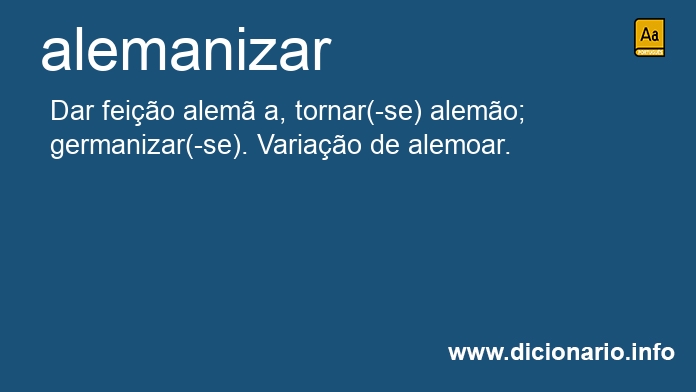 Significado de alemanizar