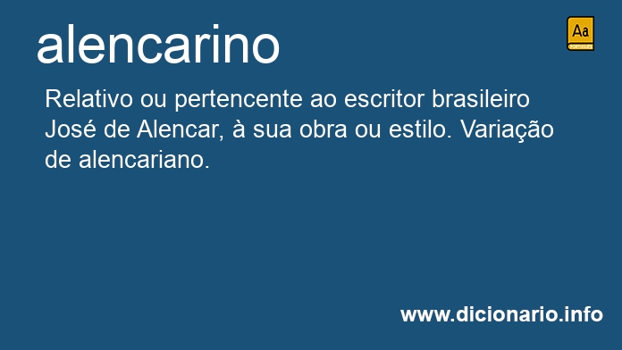 Significado de alencarina
