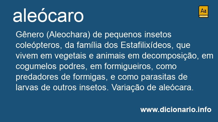 Significado de alecaro