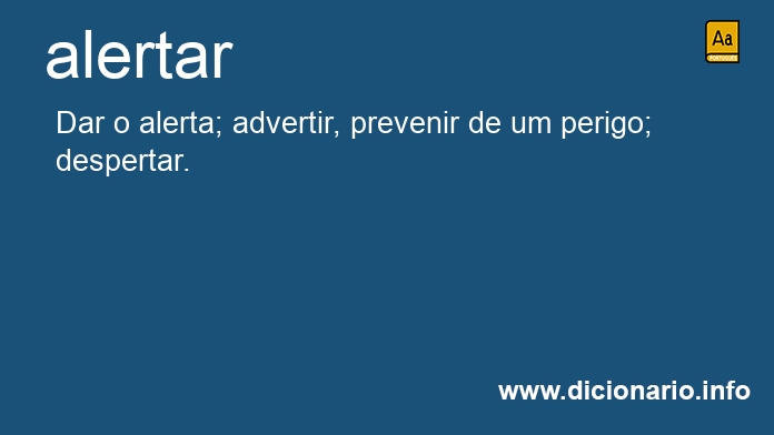 Significado de alertar