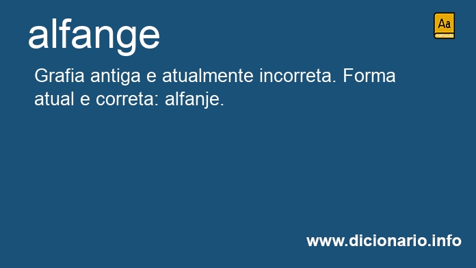 Significado de alfanga