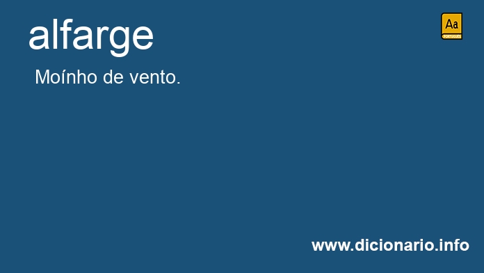 Significado de alfarge