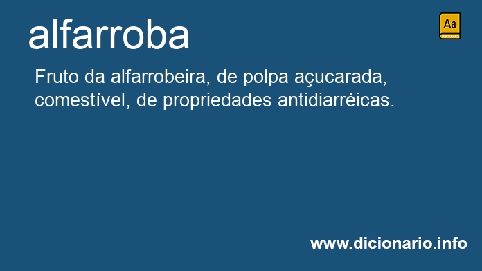 Significado de alfarroba